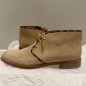Justin Deakin Beige Suede Size 9 Chukka Boots - Made in Italy